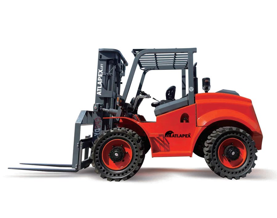 Автоматический вездеходный вилочный погрузчик 4WD — 5 тонн