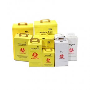 Картонный контейнер для острых предметов