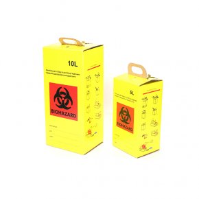 Картонный контейнер для острых предметов