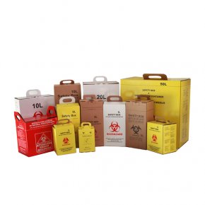 Картонный контейнер для острых предметов