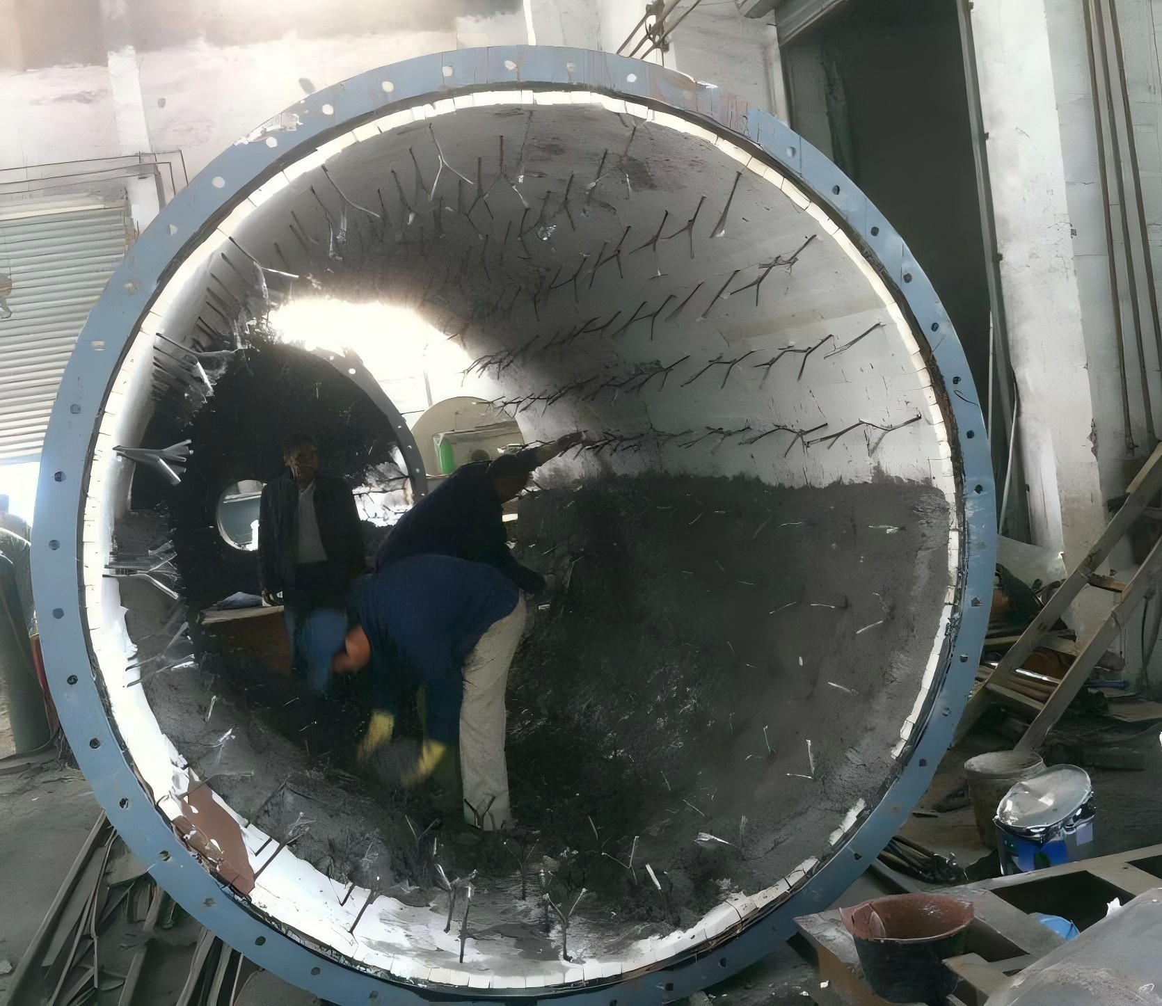 Литая огнеупорная футеровка