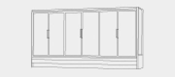 Холодильник/морозильник со стеклянной дверью