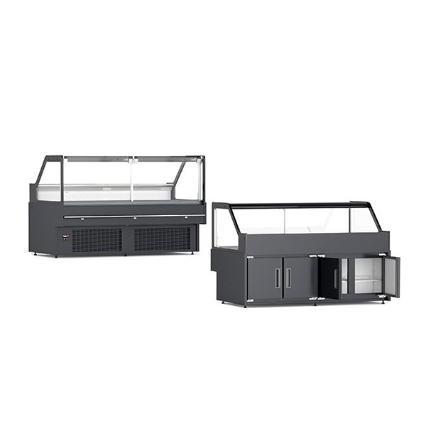 Прямоугольный гастрономический шкаф с местом для хранения вещей