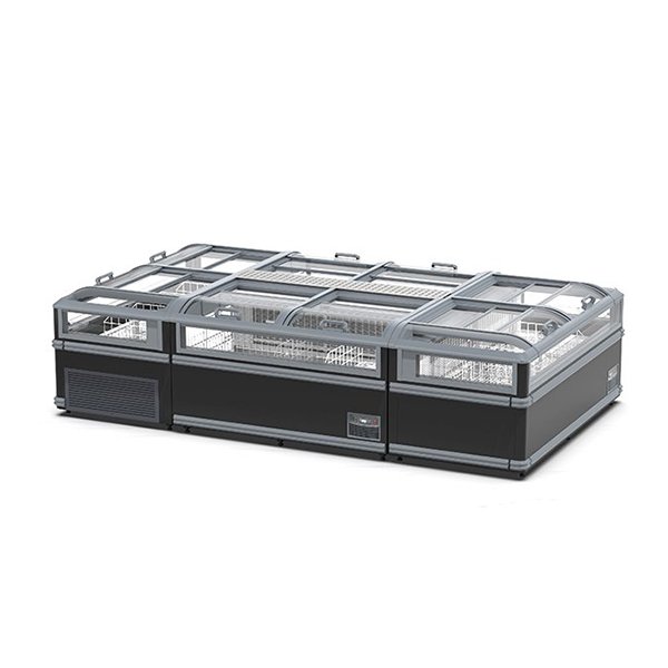 Прозрачный островной морозильник в китайском стиле