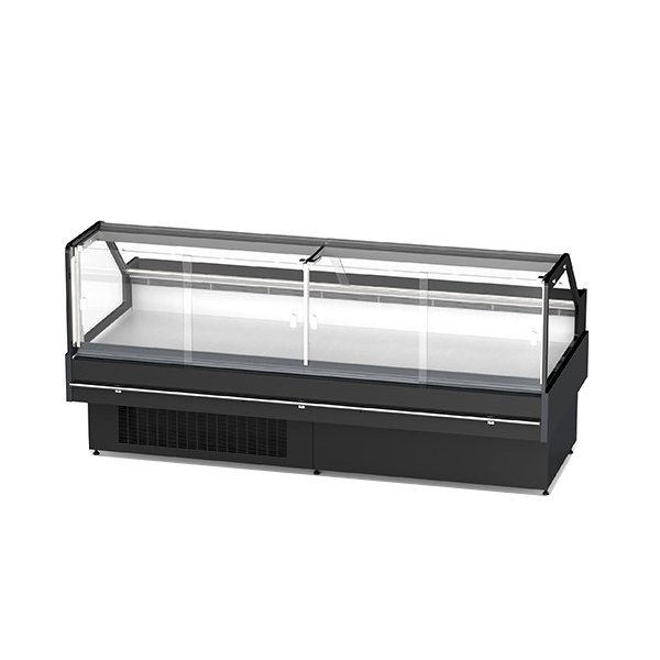 Лево-правый открытый угловой шкаф для деликатесов