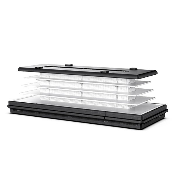 Полувертикальный многоярусный холодильник с дистанционным управлением