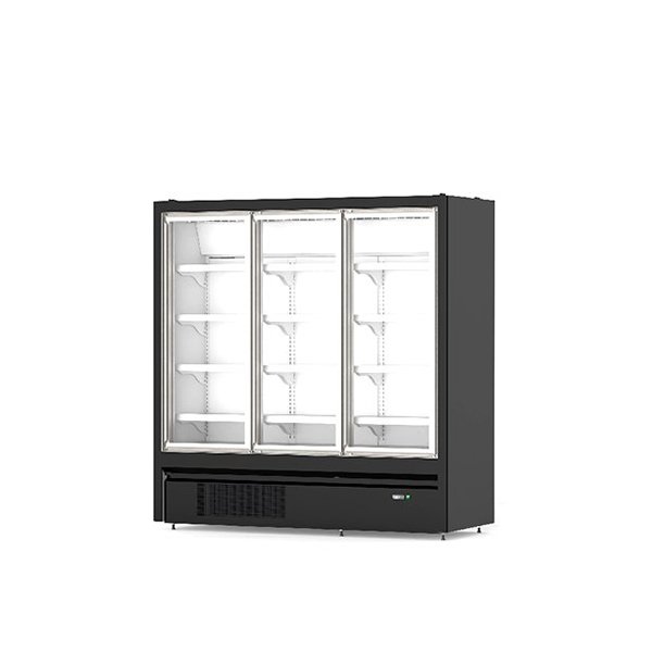 Подключаемая вертикальная морозильная камера со стеклянной дверью