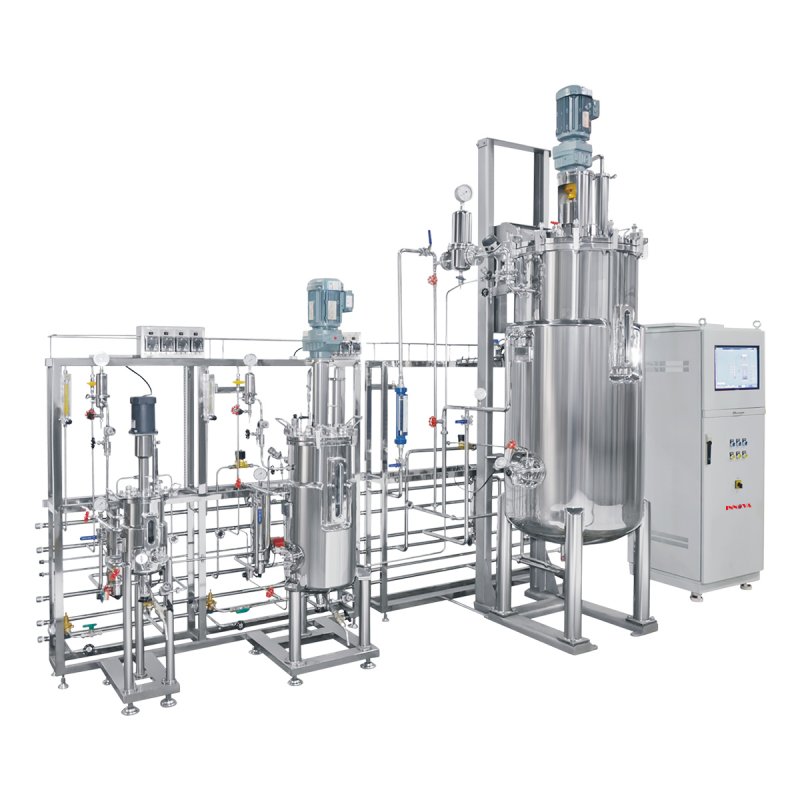 Многоступенчатый ферментер в сосуде из нержавеющей стали