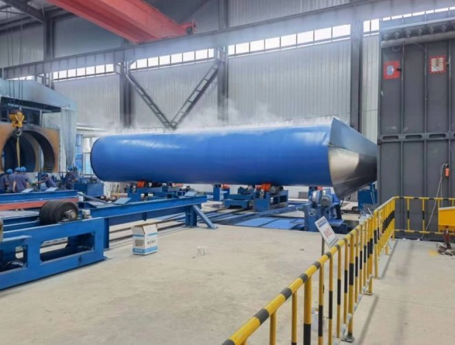 3LPE internal&external Blasting Coating Equipment