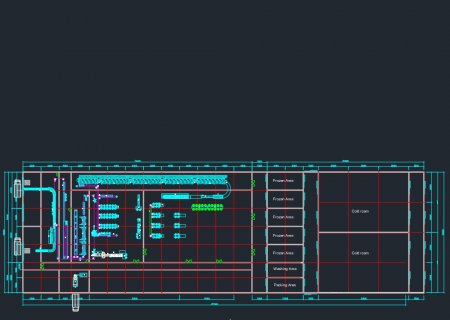 Генеральный план линии убоя производительностью 5000 птиц в час