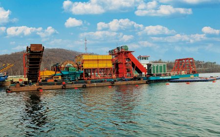 China North First Large Chain Bucket Dredger Made By HID Shipyard