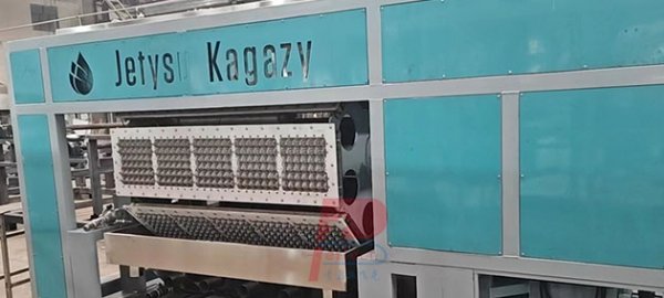 Клиент из Казахстана, автоматическая машина для изготовления бумажных лотков для яиц мощностью 6000 штук в час, завершила отгрузку