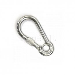 111111_0001_4.06.04  Stainless Steel Snap Hook with Eyelet and Screw