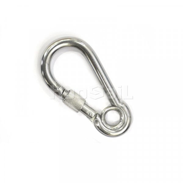 111111_0001_4.06.04  Stainless Steel Snap Hook with Eyelet and Screw