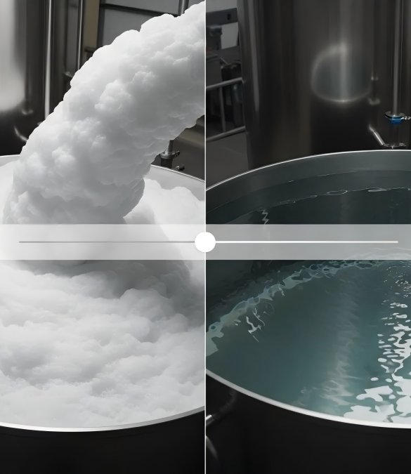 Повысьте эффективность с помощью силиконового пеногасителя.