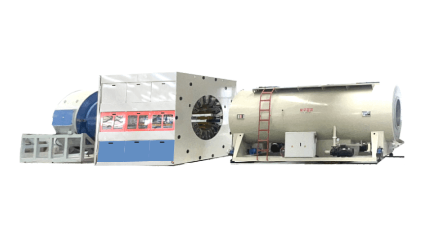 Линия для экструзии труб с внешней оболочкой из ПЭ-изоляции и вакуумной калибровки (90-2000 мм)