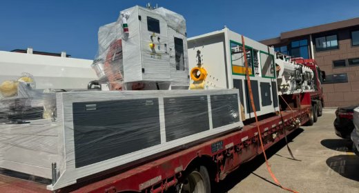 Полная технологическая схема линии по производству полиэтиленовых труб