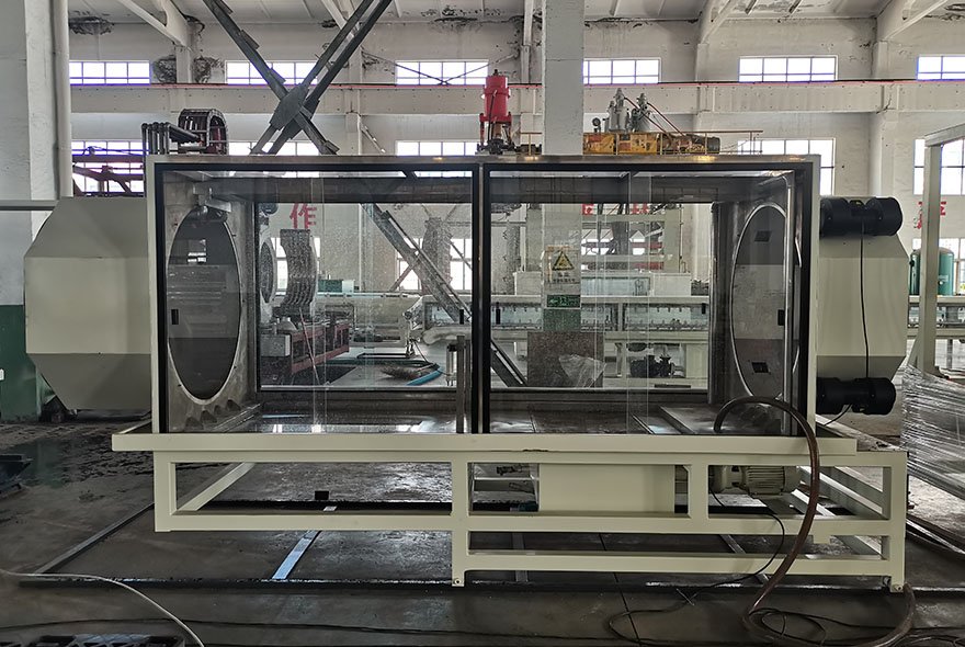 High speed double wall corrugated pipe production line
