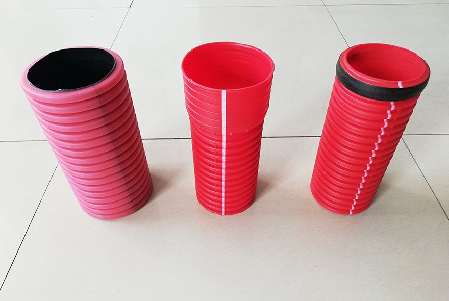 Double wall corrugated pipe making machine Double wall corrugated pipe making machine