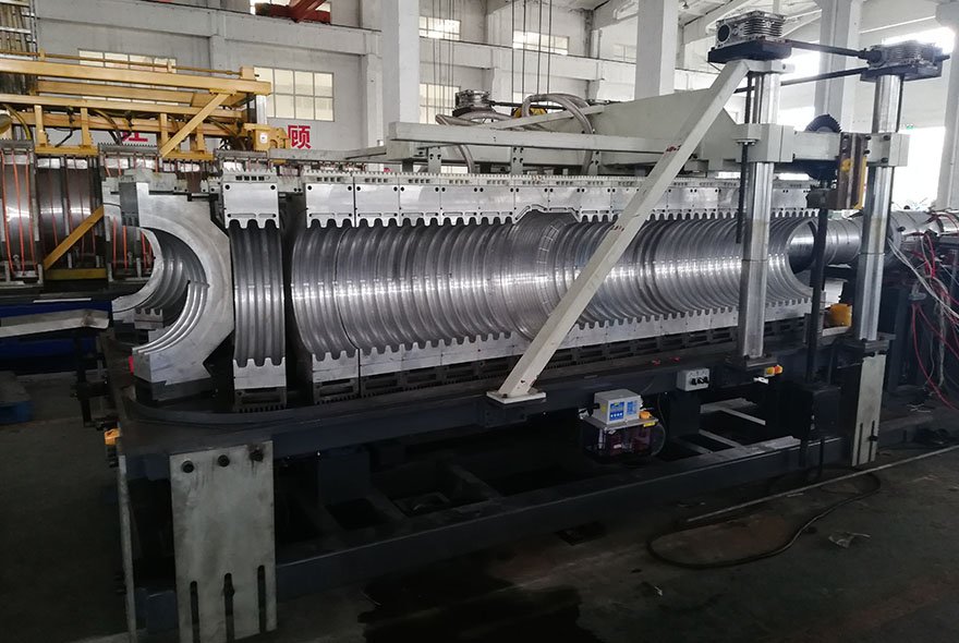 Double wall corrugated pipe extrusion line manufacturer
