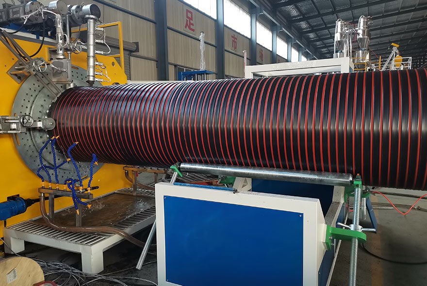 HDPE hollow wall winding pipe production line HDPE hollow wall winding pipe production line