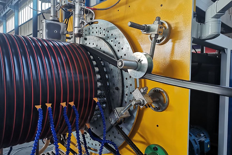 Large diameter spiral wound pipe production line Large diameter spiral wound pipe production line