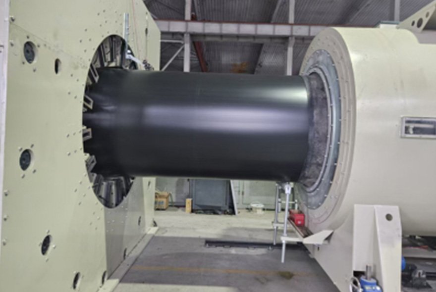 PE jacket pipe extrusion line PE jacket pipe extrusion machine