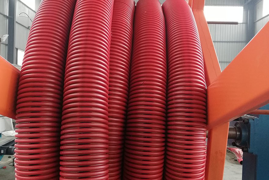 PVC double wall corrugated pipe production line PVC double wall corrugated pipe production line