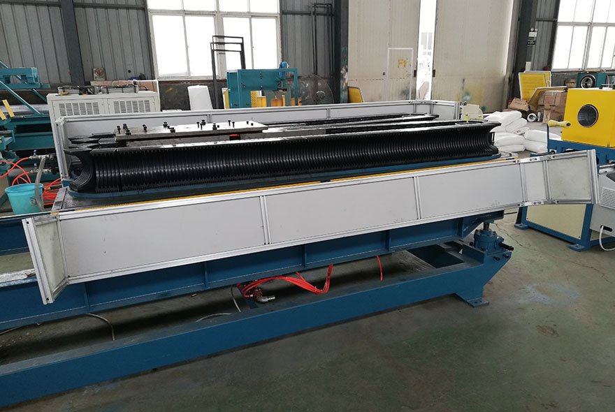 Double wall corrugated pipe manufacturing line