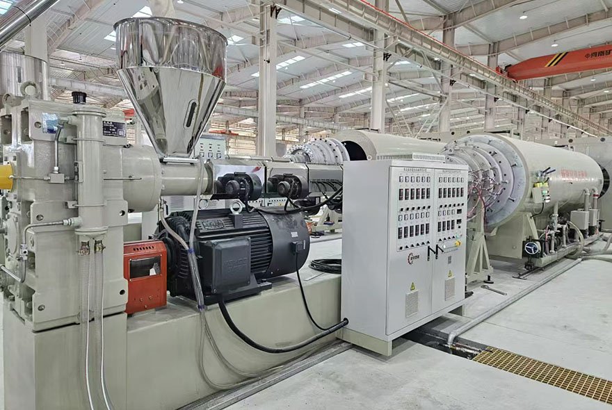 PE jacket pipe making machine PE jacket pipe making machine