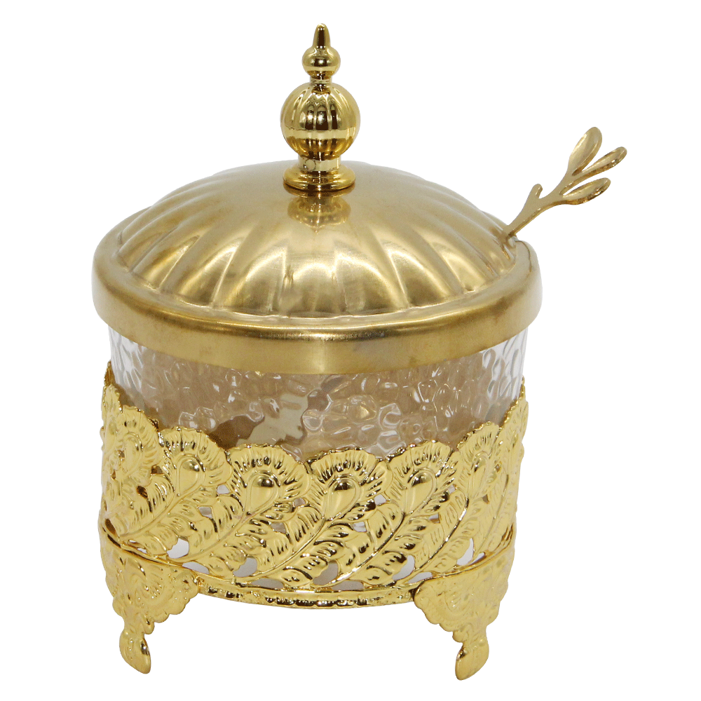 ПОЗОЛОЧЕННАЯ САХАРНИЦА ИЗ НЕРЖАВЕЮЩЕЙ СТАЛИ
