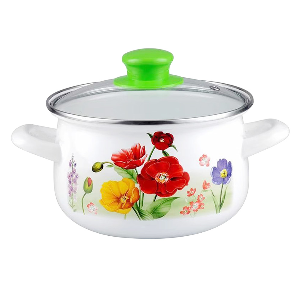 ЭМАЛИРОВАННАЯ КАСТРЮЛЯ В НАБОРЕ 18-26СМ 5 ПРЕДМЕТОВ