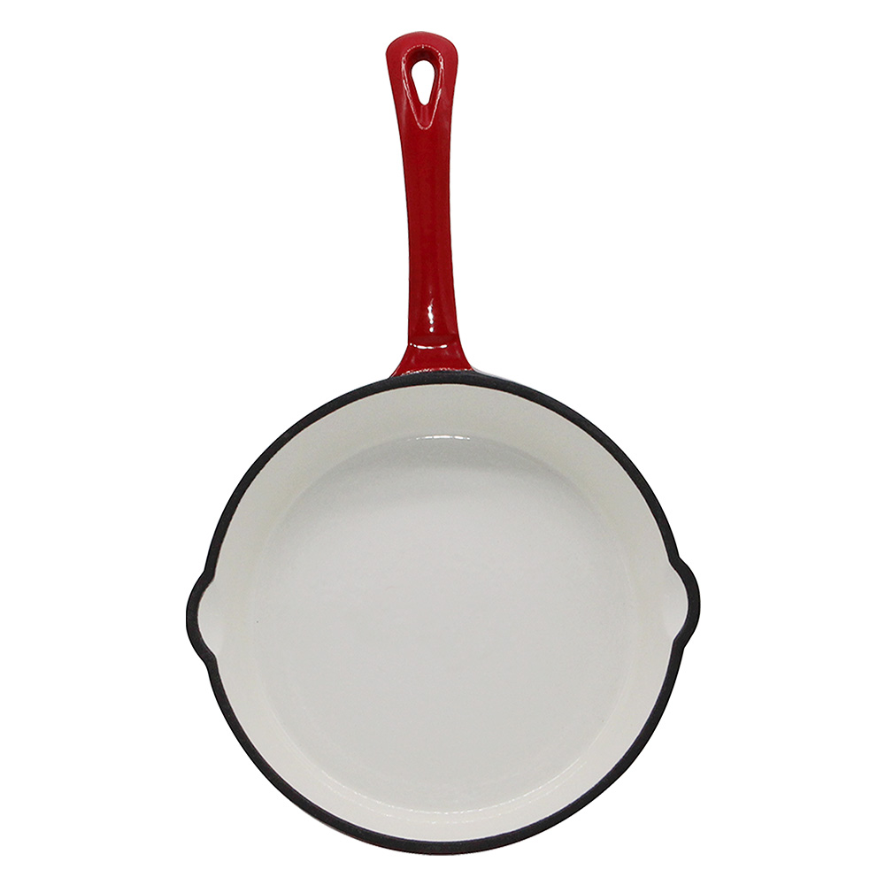 ЭМАЛИРОВАННАЯ ЧУГУННАЯ СКОВОРОДА СО СЛИВНЫМ НОСИКОМ