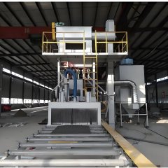 Roller through shot blasting machine