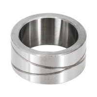 Heat-treated steel bushing component designed for long wear cycles