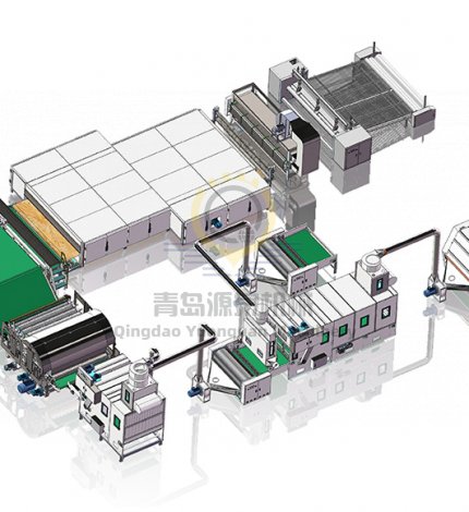 Soft Wadding Production Line With Single Layer Oven