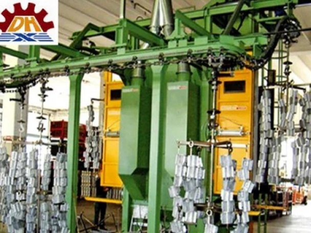 Дробеметная установка крюкового типа