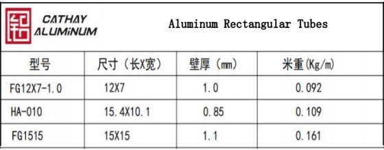 Алюминиевые прямоугольные трубы