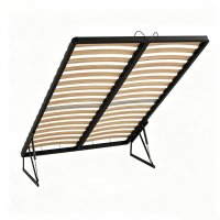 Storage metal bed frame