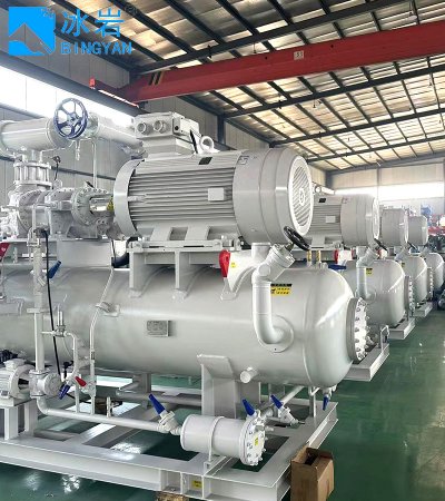Надежный промышленный холодильный одновинтовой компрессор с водяным охлаждением и смазкой от сети переменного тока