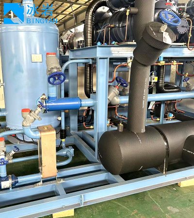 Усовершенствованный промышленный холодильный одновинтовой компрессор с водяным охлаждением и смазкой от сети переменного тока