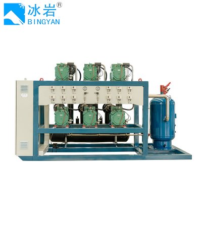 Компрессорная установка CO2 для холодильных камер с частотно-регулируемым приводом