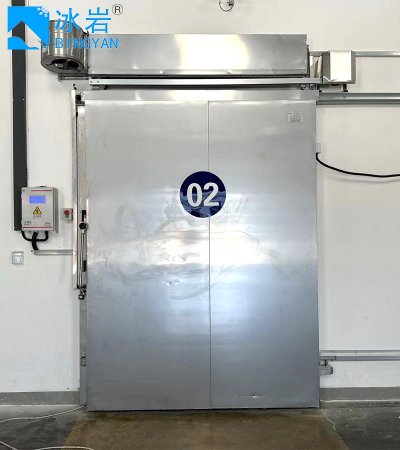 Электрическая дверь из нержавеющей стали для холодильных камер