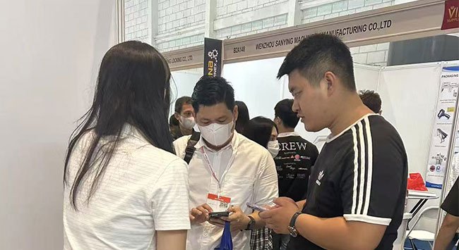 Компания Hejian City Jiawei Sealing Material Co., Ltd. на выставке в Джакарте 2023, Индонезия