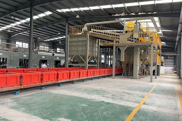 Линия по производству песка с покрытием