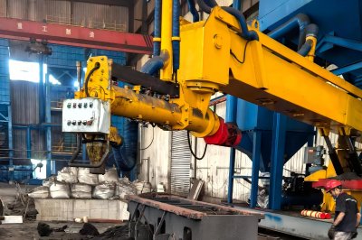 Линия по производству смоляного песка, спроектированная и установленная для российских заказчиков.