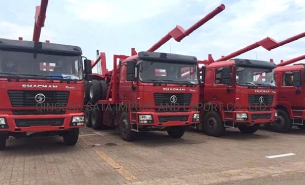 Shacman Полуприцеп с платформой для перевозки бревен