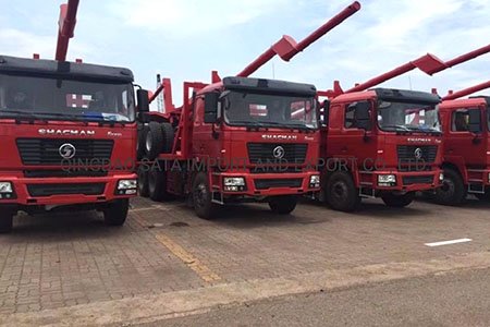 Shacman Полуприцеп с платформой для перевозки бревен