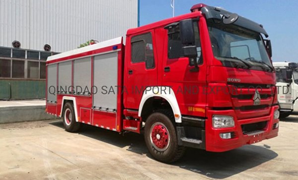 HOWO 8-тонный спасательный пожарный грузовик