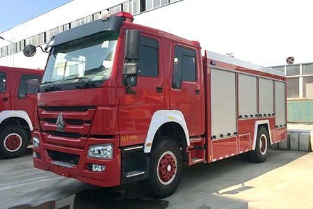 HOWO 8-тонный спасательный пожарный грузовик